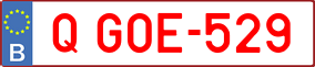 Trailer License Plate